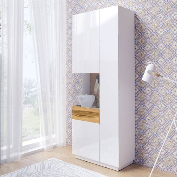 SILKE HT vitrine alta de 2 portas lado esquerdo