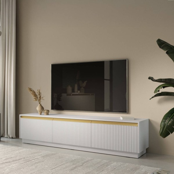 ROYAL PK BASE TV 3 PORTAS RTV180 COR BRANCO
