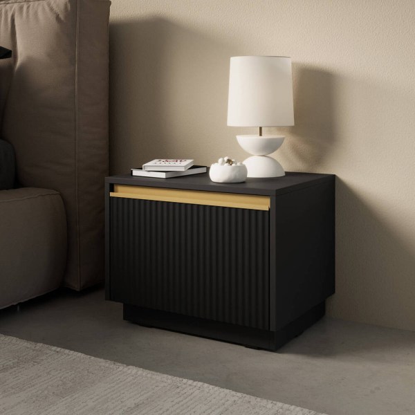 ROYAL PK MESA CABECEIRA 1 GAVETA S54 COR PRETO