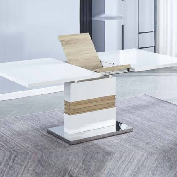 CONJUNTO DE MESA CARLOTA +4 CADEIRAS AROA BEGE