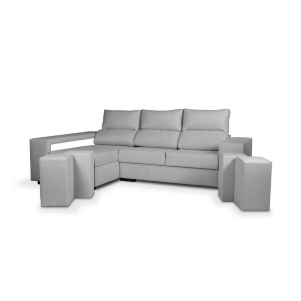 SOFA MOZART CHAISE VFE CALABRIA 15 CINZA