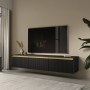 ROYAL PK BASE TV 3 PORTAS RTV180 COR PRETO