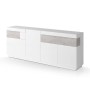 SILKE APARADOR 4P 2G WHITE HIGH GLOSS / COLORADO BETON
