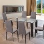 YURI DS -  MESA DE COZINHA FIXA C/TRANSPA  NEGRO