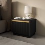 ROYAL PK MESA CABECEIRA 1 GAVETA S54 COR PRETO